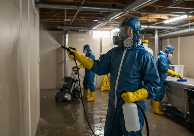 Basement Sanitization and Antimicrobial Treatment process in Lamar, CO