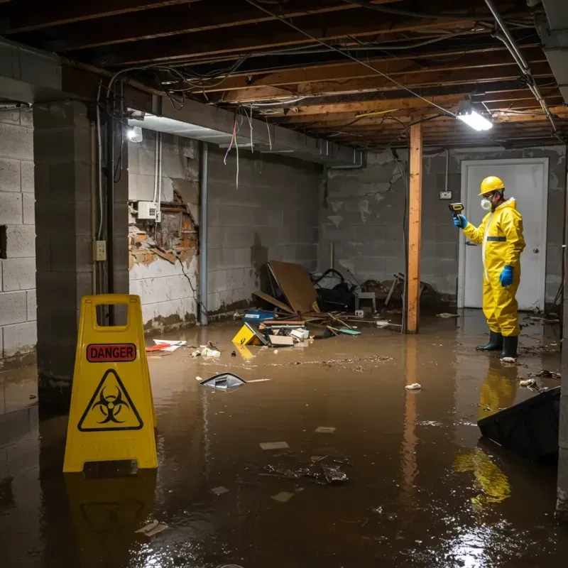 Flooded Basement Electrical Hazard in Lamar, CO Property